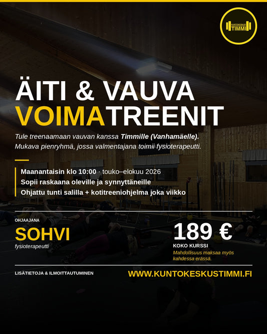 Äiti vauva treenit